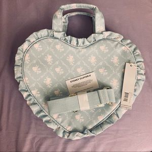 RARE Stoney Clover Lane Mini Heart Tote - Earl Grey BNWT